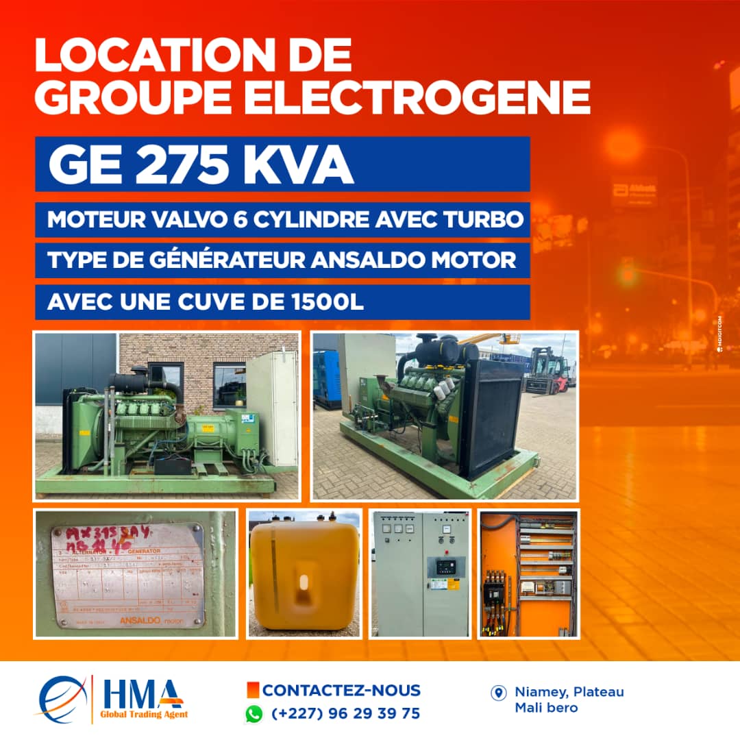 Groupe Électrogène 275 kVA